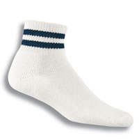 White Thorlos Ankle Length Sock - L